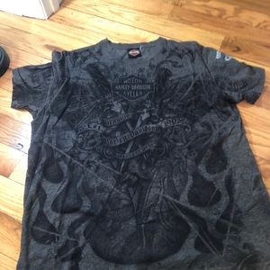 💜3/$35!! Lack/grey Harley Davidson T-shirt